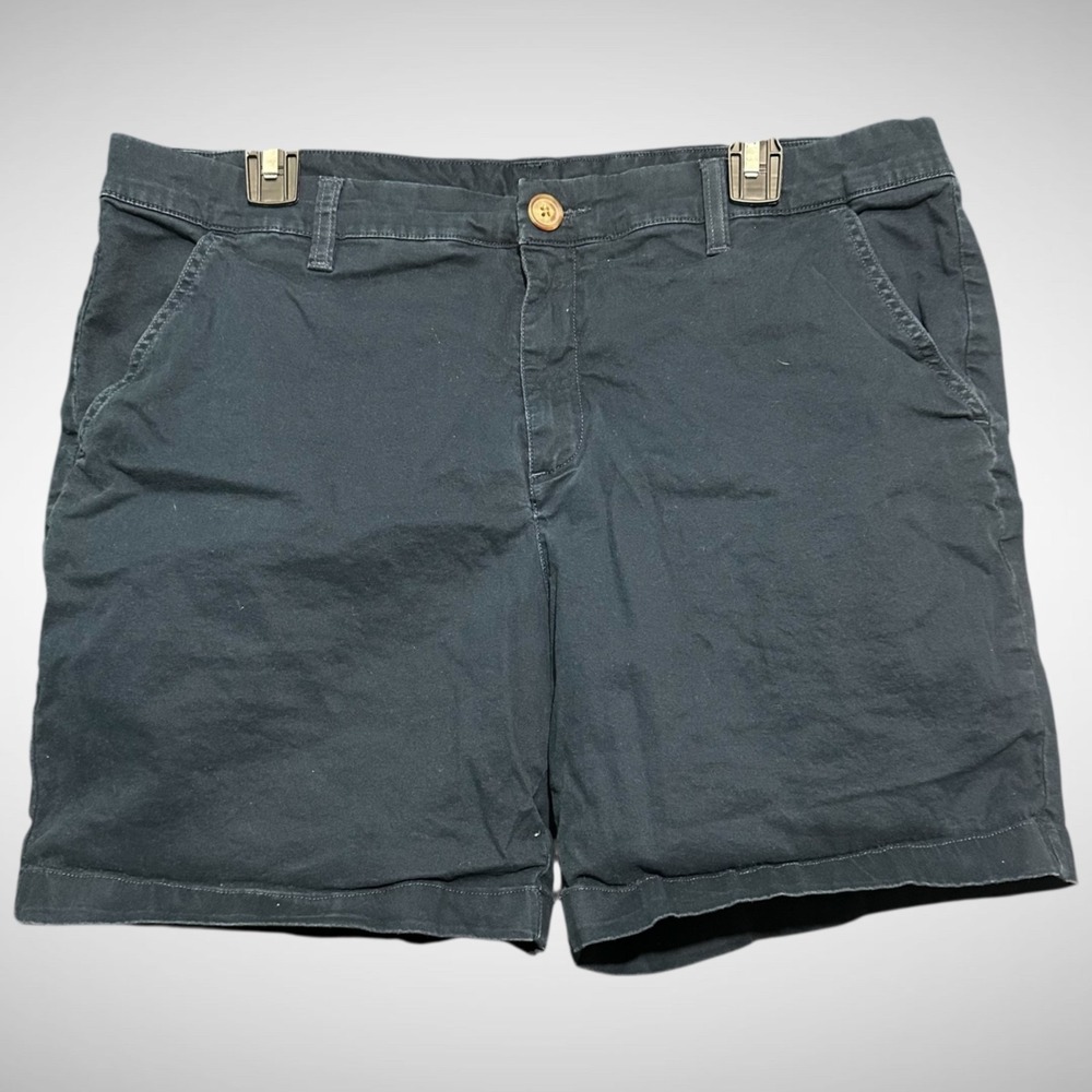 Chubbies shorts Men's 36 solid blue chinos Preppy flat front